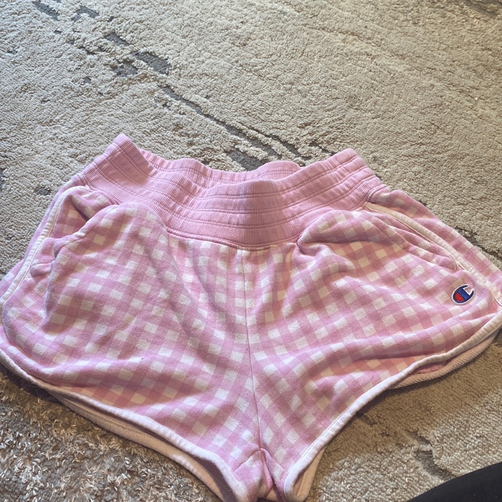 Champion gingham sweat shorts